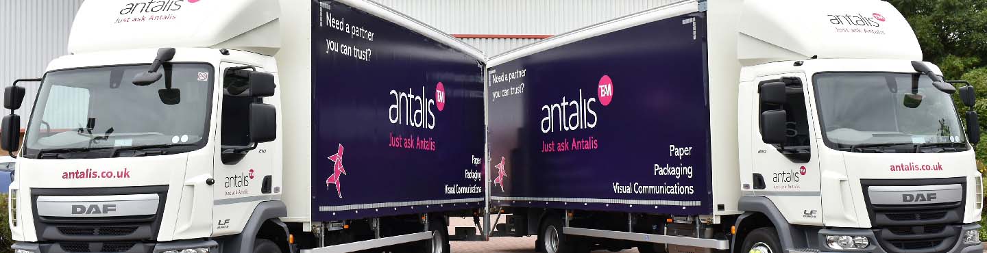 Antalis trucks with dashcams