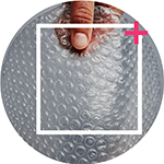 Recycled bubble wrap