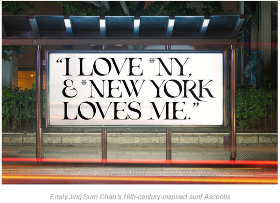 Emily Jing Chan's 18th Century-inspired serif Ascentis