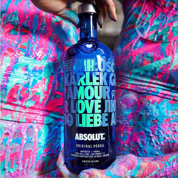 Absolut Vodka Drop of Love campaign poster