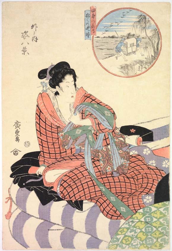 hiroshige evening bell