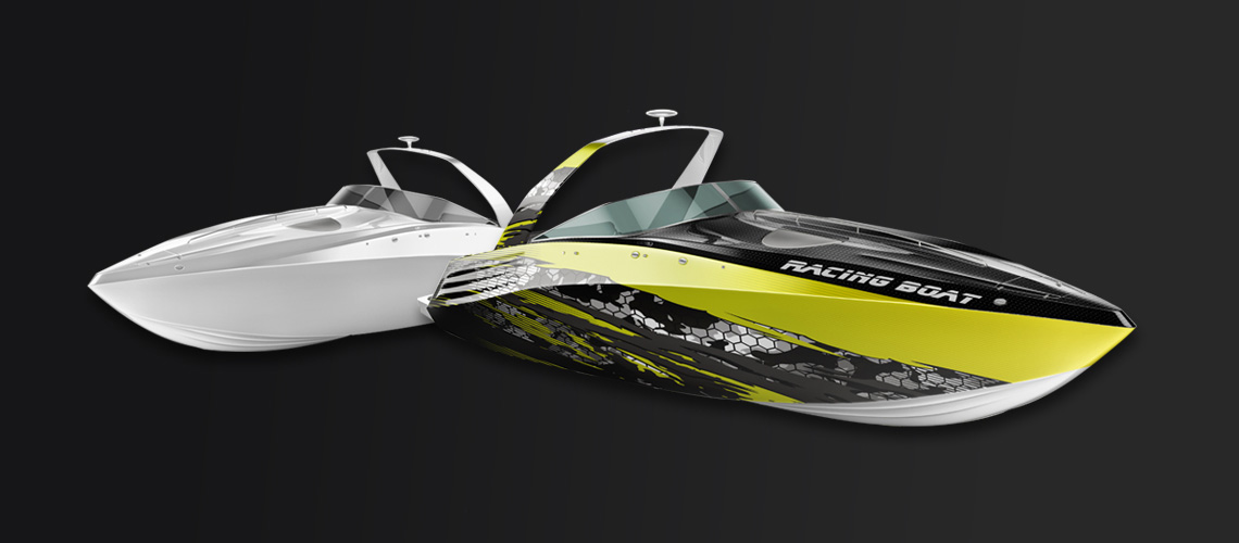 Boat vehicle wrapping