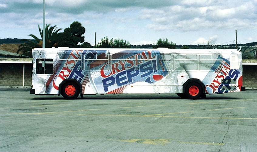 PepsiCo created the first car wrapping ad in 1993