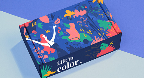 Colourful multi-sensory packaging