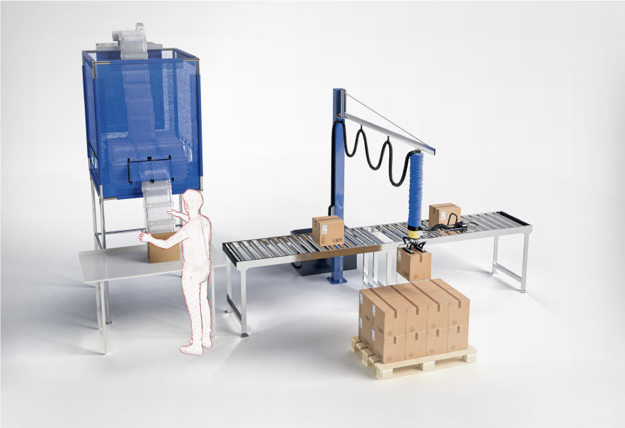 Packaging supply chain line 