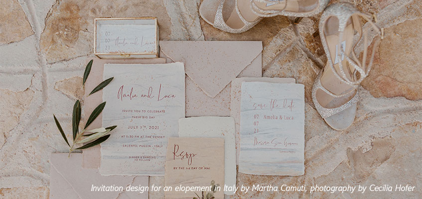 Wedding Invitation Design by Martha Camuti