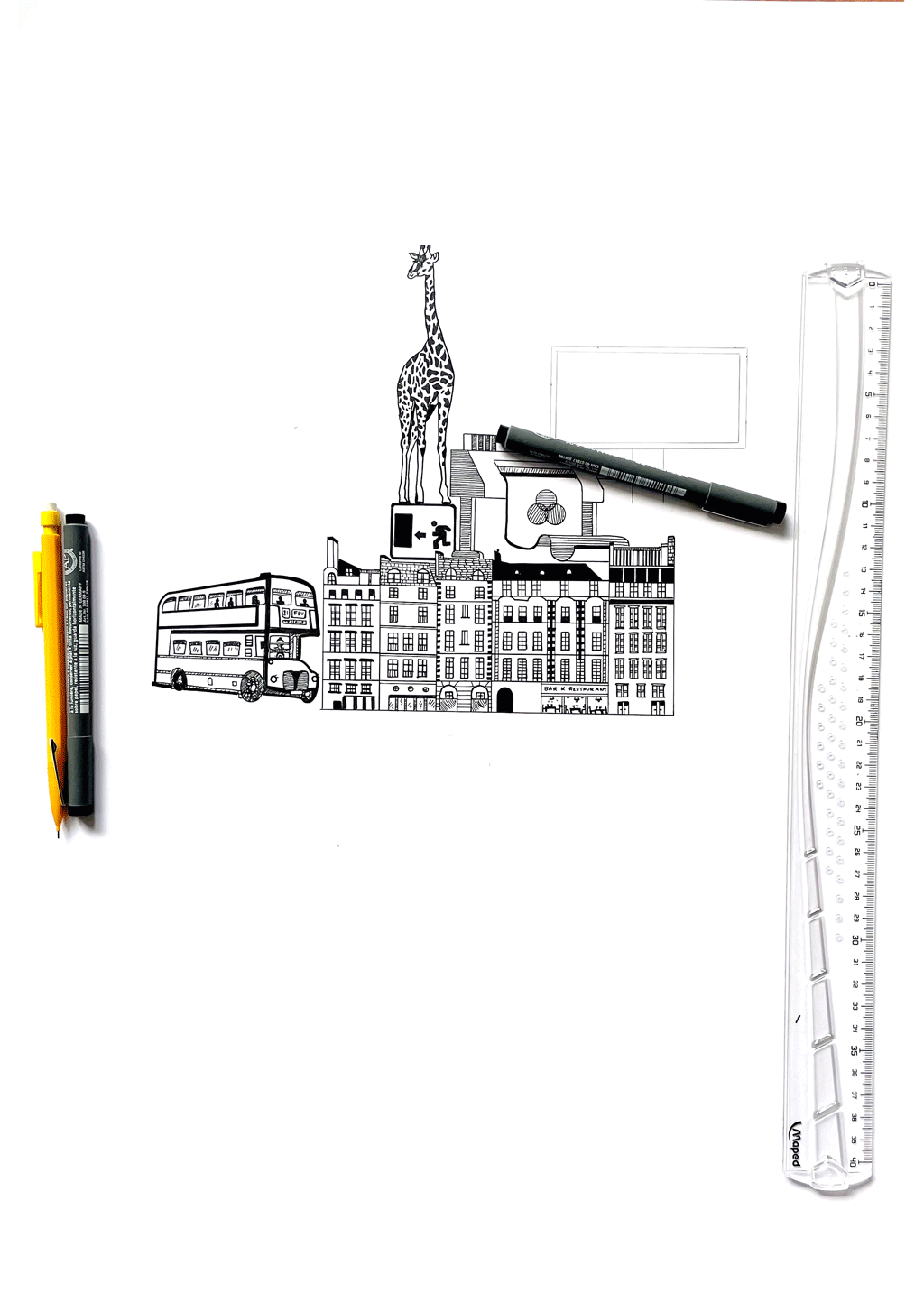 animation of the Sophie Brice Illustration