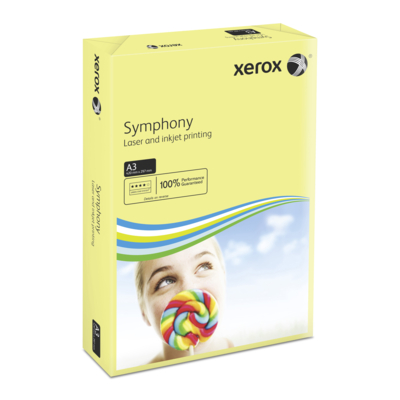 Xerox Symphony Pastel Yellow A3 80gsm Pack of 500 Sheets