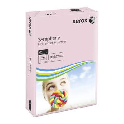 Xerox Symphony Pastel Pink A4 160gsm Pack of 250 Sheets