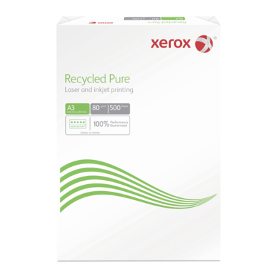 Xerox Recycled Pure White Printer Paper A3 80gsm pack of 500 sheets