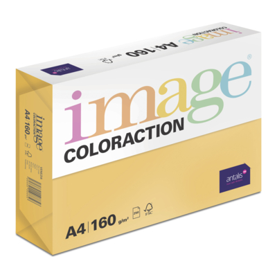 Image Coloraction Venezia Mid Orange Paper A4 160gsm Pack of 250 Sheets