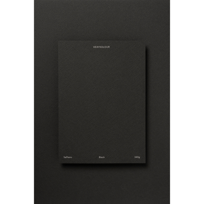 Keaykolour Saffiano Creative Paper Black 700x1000mm 340gsm Pack of 50 Sheets