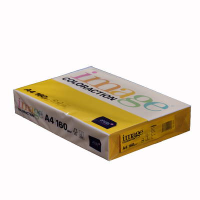 Coloraction A4 Iage ID Yellow (Canary) Printer Paper 100 Sheets 80 - View #5
