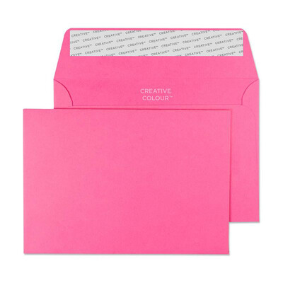 Purely Creative Colour Envelopes Flamingo Pink 15102 120gsm 25 Per Pack