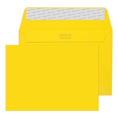 Purely Creative Colour Envelopes Banana Yellow 15103 120gsm 25 Per Pack