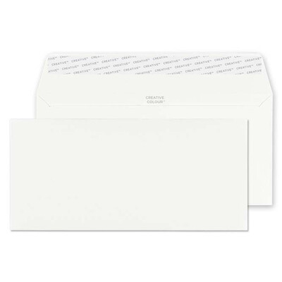 Purely Creative Colour Envelopes Ice White 25250 120gsm 25 Per Pack