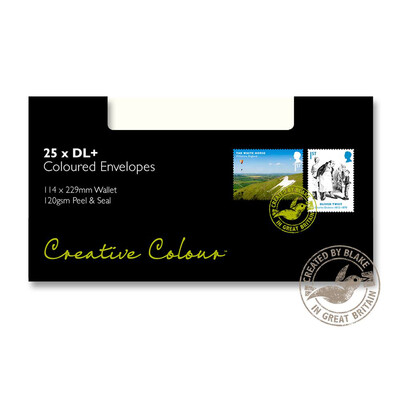 Purely Creative Colour Envelopes Milk White 25251 120gsm 25 Per Pack