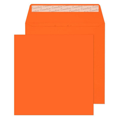 Purely Creative Colour Envelopes Pumpkin Orange 605 120gsm 500 Per Pack
