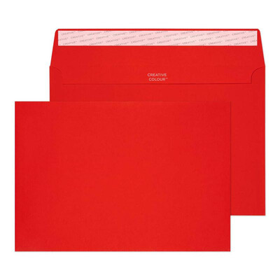 Purely Creative Colour Envelopes Pillar Box Red 45306 120gsm 25 Per Pack