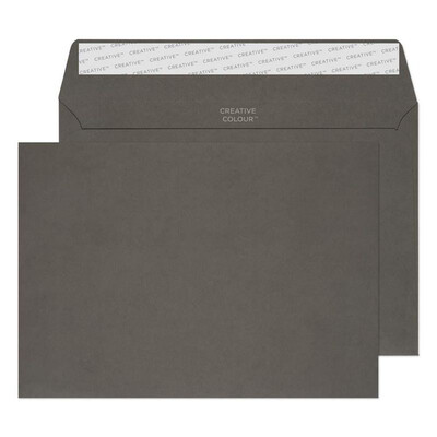 Purely Creative Colour Envelopes Graphite Grey 45324 120gsm 25 Per Pack