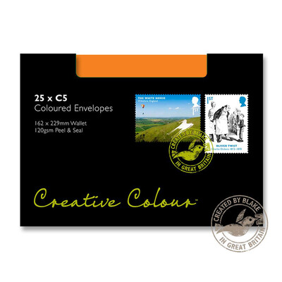 Purely Creative Colour Envelopes Pillar Box Red 45306 120gsm 25 Per Pack