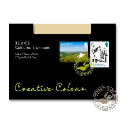 Purely Creative Colour Envelopes Biscuit Beige 45327 120gsm 25 Per Pack