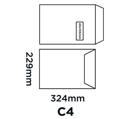 Purely Creative Colour Envelopes Milk White 951W 120gsm 250 Per Pack