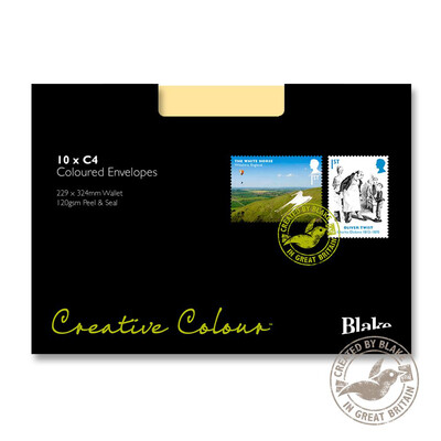 Purely Creative Colour Envelopes Vanilla Ice Cream 63954 120gsm 10 Per Pack