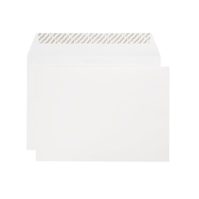 Conqueror Wove Envelopes Brilliant White Wallet C4 120gsm