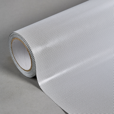 Contra Vision Campaign Monomeric Perforated Self Adhesive White On Black 40% 1520mm x 50 Metres 150 Micron