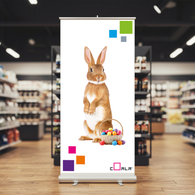 Coala Roll-Up Polypropylene S Display Banner White 914mm x 30 Metres 195 Micron