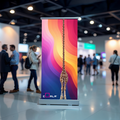 Coala Stay Flat Roller Banner White 1067mm x 50 Metres 300 Micron