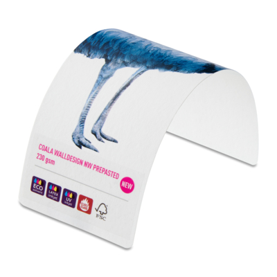 Coala WallDesign Non-Woven UV/LX Matt White Wallpaper 1372mm x 50 Metre 220 Micron 150gsm