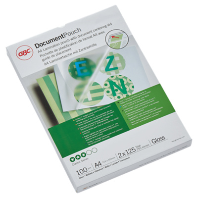 GBC Laminating Pouch A4 250 Micron 3200723 Pack