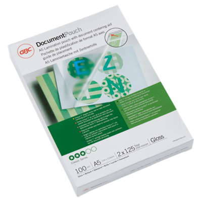 GBC Laminating Pouch A5 250micron 3200749 Pack