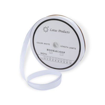 Hook-and-Loop Velcro Fastener Loop Self Adhesive White 25mm x 25 Metres