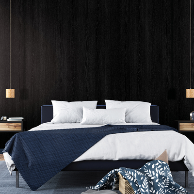 Coala Interior Film Wood J2 Black Painted 1220mm x 50 Metre