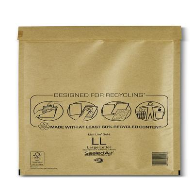 Mail Lite Gold Protective Mailer LL 230x330mm Box of 50