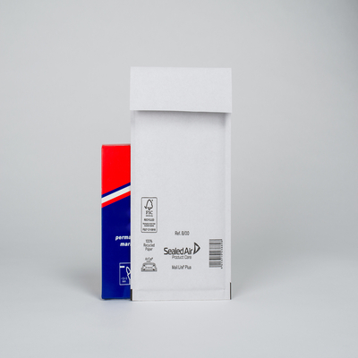 Mail Lite Plus White Protective Mailer B/00 120x210mm Box of 100
