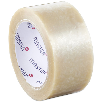 Master'in Clear Polypropylene 28 Micron Hot Melt Packing Tape 72mm x 66m Box of 24 Rolls