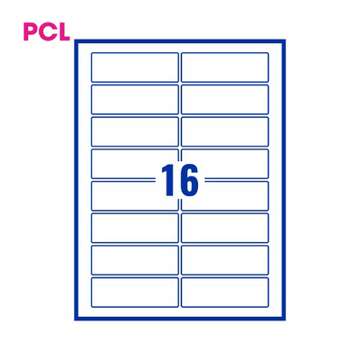 PCL Labels 16 per Sheet PCL9633