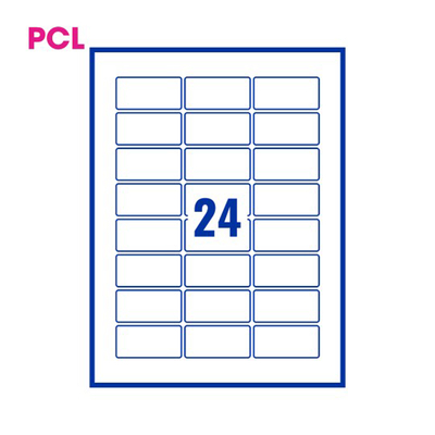 PCL Labels PCL6030 60x30mm 24 Labels per Sheet