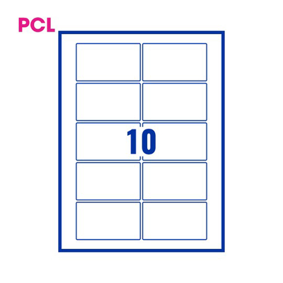 PCL Labels PCL9053OW 90x53mm 10 Labels per Sheet