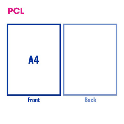 PCL A4 Labels with Solid Back