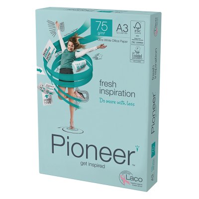 Pioneer Office White Printer Paper A3 75gsm pack of 500 sheets