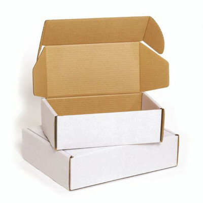 Single Wall White Despatch Box FEFCO 0427 305x240x100mm Pack of 50