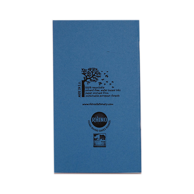 Rhino Exercise Book Light Blue Back Cover