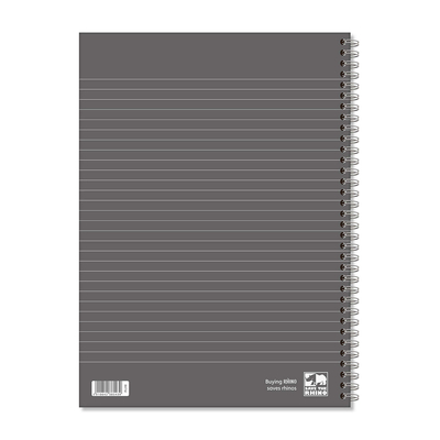 Rhino Everyday A4 Twinwire Notebook Back