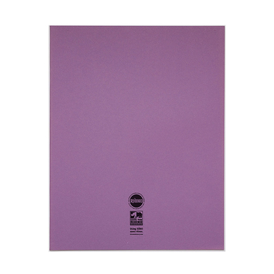 Rhino Plain Exercise Book Purple Back Cover