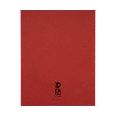Rhino Plain Exercise Book Red Back Cover